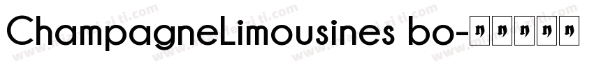ChampagneLimousines bo字体转换